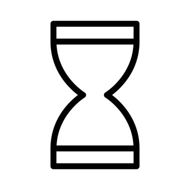 Kum saati simgesi, vektör illüstrasyonu