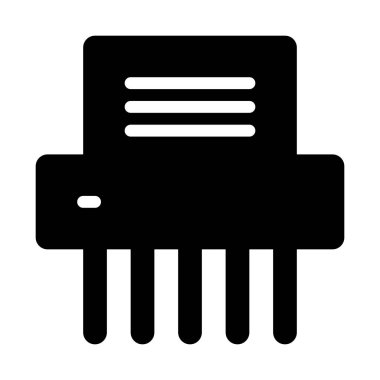 Kağıt Öğütücü simgesi, vektör illüstrasyonu