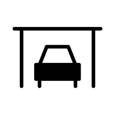 araba simgesi, vektör illüstrasyonu