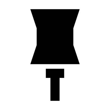  pin simgesi, vektör illüstrasyonu