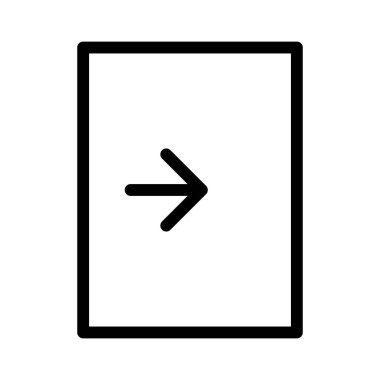 Giriş Uygulaması Web Arayüzü simgesi, vektör illüstrasyonu