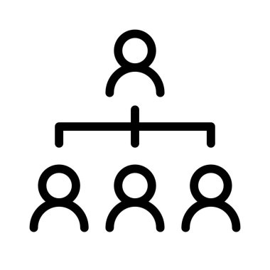 Durum haritası hiyerarşi simgesi, vektör illüstrasyonu