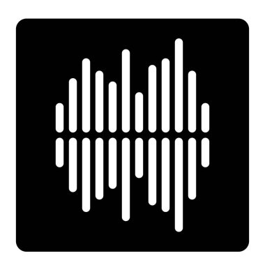 dalga simgesi, vektör illüstrasyonu 