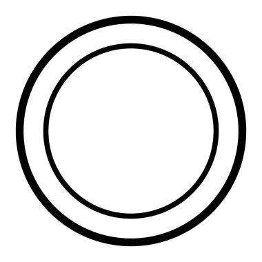 Plaka simgesi, vektör illüstrasyonu   