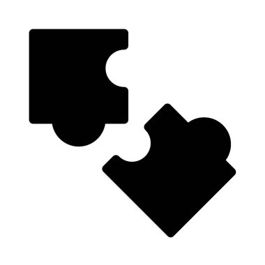 Bulmaca simgesi, vektör illüstrasyonu