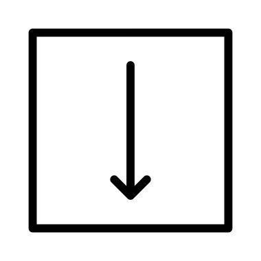 Aşağı Ok simgesi, vektör