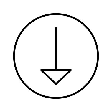 Aşağı Ok simgesi, vektör