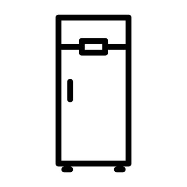 Buzdolabı simgesi, vektör çizimi