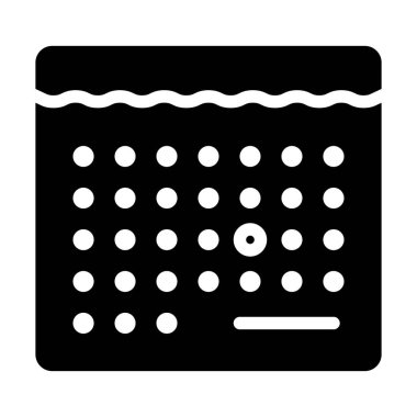 Takvim simgesi, vektör çizimi