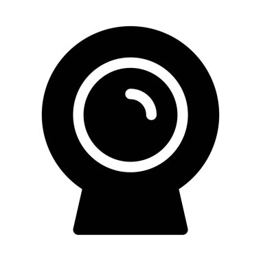 Webcam Elektronik simgesi, vektör illüstrasyonu