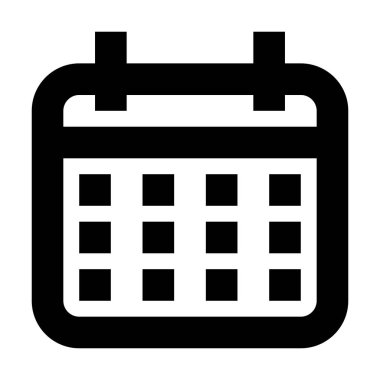 Takvim simgesi, vektör çizimi