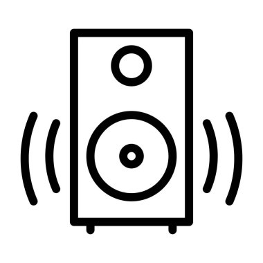 Müzik Dinleme simgesi, vektör çizimi