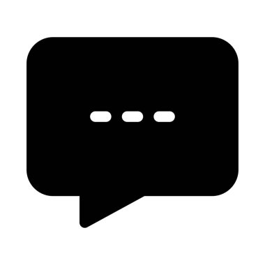 konuşma balonu simgesi, vektör illüstrasyonu