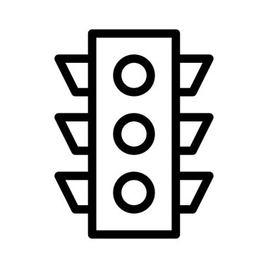 Trafik ışıkları simgesi, vektör çizimi 