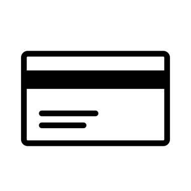 Kredi kartı simgesi, vektör illüstrasyonu