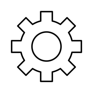 ayar simgesi, vektör illüstrasyonu