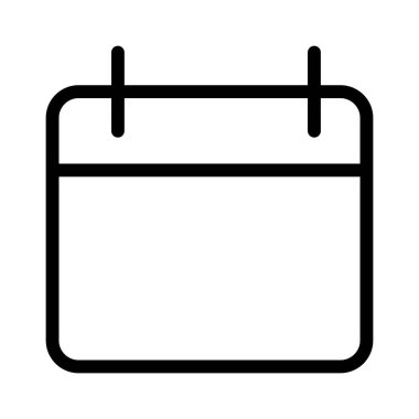 Takvim simgesi, vektör çizimi