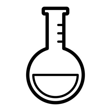 Mataralı Kimyasal Laboratuar simgesi, vektör illüstrasyonu