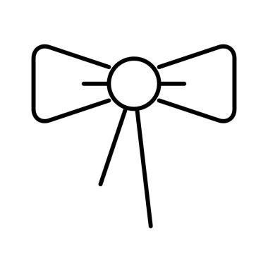 Beyaz arkaplanda hediye simgesi, vektör illüstrasyonu