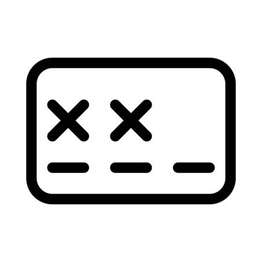 parola simgesi, vektör çizimi