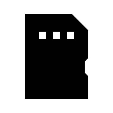 Flash Card Ortam simgesi, vektör illüstrasyonu