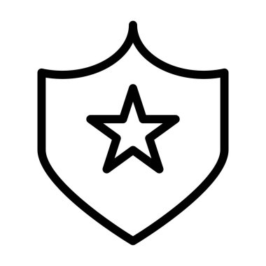 Rozet simgesi, vektör illüstrasyonu