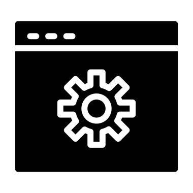 Yapılandırma simgesi, vektör illüstrasyonu