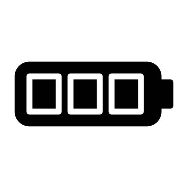 pil simgesi, vektör illüstrasyonu