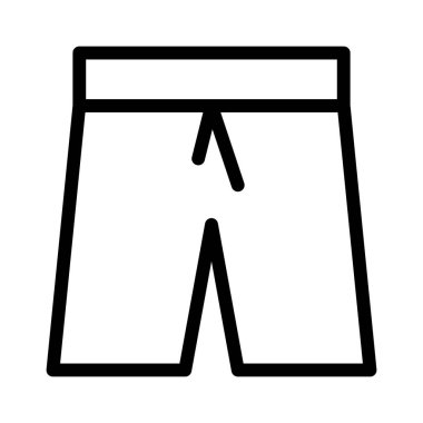 pantolon simgesi, vektör illüstrasyonu