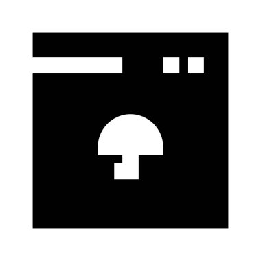 Beyaz arkaplandaki Yazılım Şemsiyesi simgesi, vektör illüstrasyonu