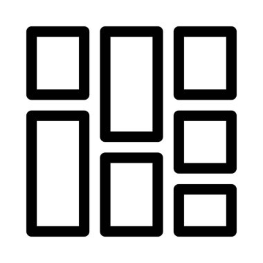 Izgara simgesi, vektör illüstrasyonu