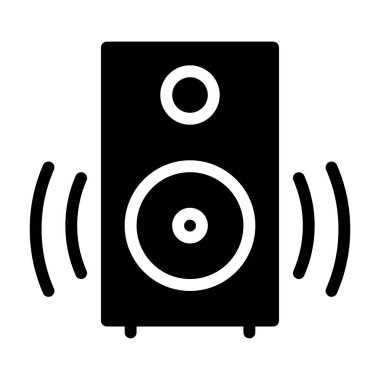 Müzik Dinleme simgesi, vektör çizimi