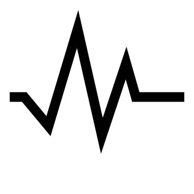 Kalp Nabzı Tıbbi simgeyi göster, vektör