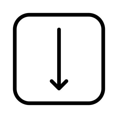 Aşağı Ok simgesi, vektör