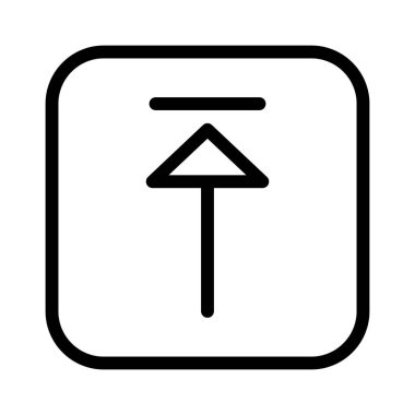 Beyaz arkaplan, vektör illüstrasyonuna simge yükle