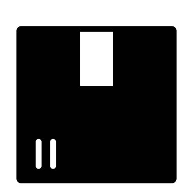 paket simgesi, vektör çizimi