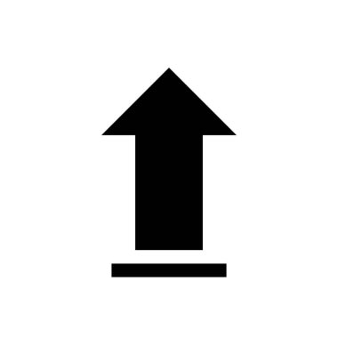 Beyaz arkaplan, vektör illüstrasyonuna simge yükle