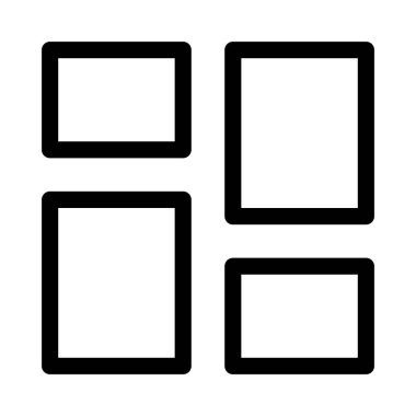 Izgara simgesi, vektör illüstrasyonu