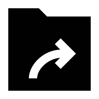 Beyaz arkaplanda ok simgesine sahip dizin, vektör illüstrasyonu