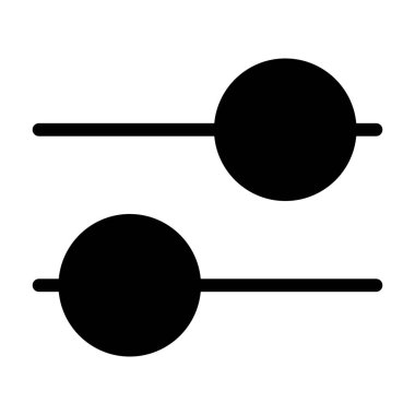 ayar simgesi, vektör illüstrasyonu