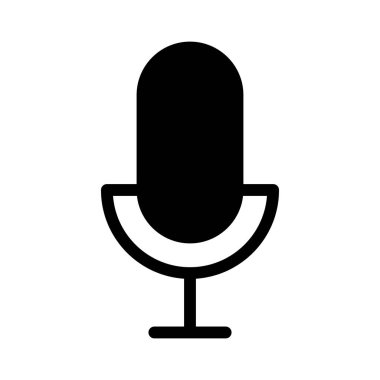 Ses Arayüzü simgesi, vektör illüstrasyonu  