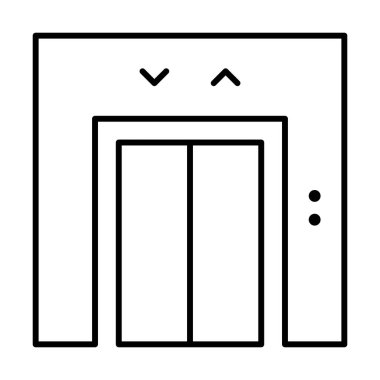 Asansör simgesi, vektör çizimi