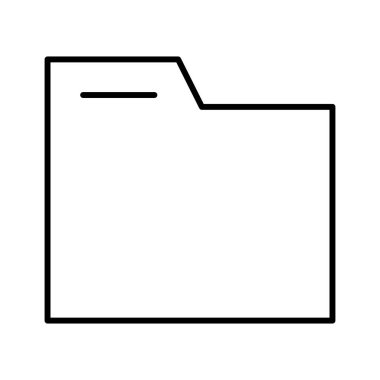 Beyaz arkaplanda dizin simgesi, vektör illüstrasyonu