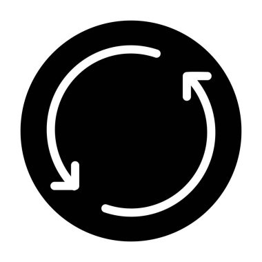 Simge, vektör illüstrasyonunu eşzamanla