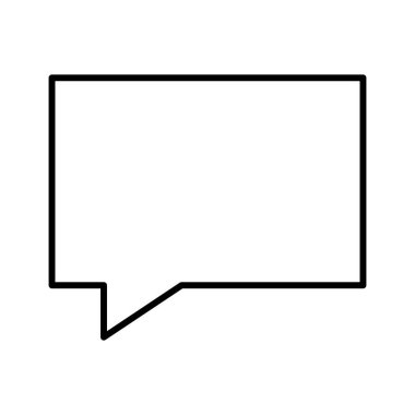 konuşma balonu simgesi, vektör illüstrasyonu