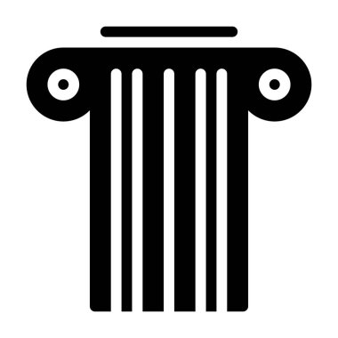Sütun simgesi, vektör illüstrasyonu