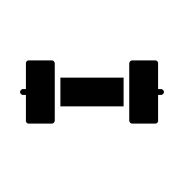 Ağırlık Spor Salonu simgesi, vektör illüstrasyonu