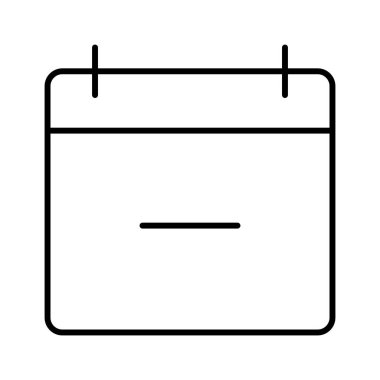 Takvim simgesi, vektör çizimi