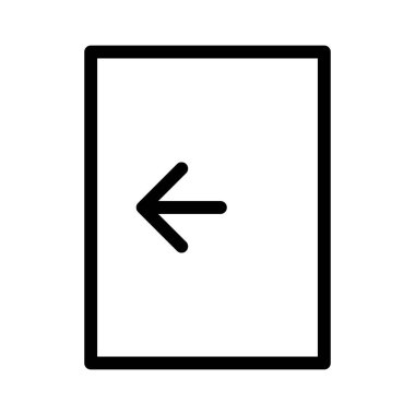 Çıkış Hesabı Web Arayüzü simgesi, vektör illüstrasyonu