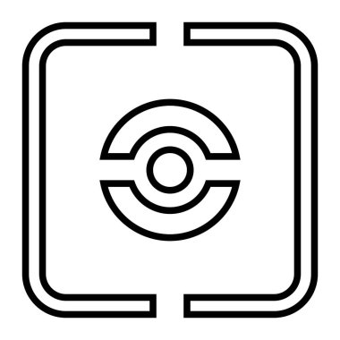 Simgeyi odakla, vektör illüstrasyonu